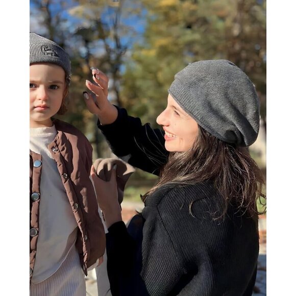 ✨ Furtalk Slouchy Beanies Women Grey Winter Soft Warm Knitting Skull Beanies - Picture 5 of 7